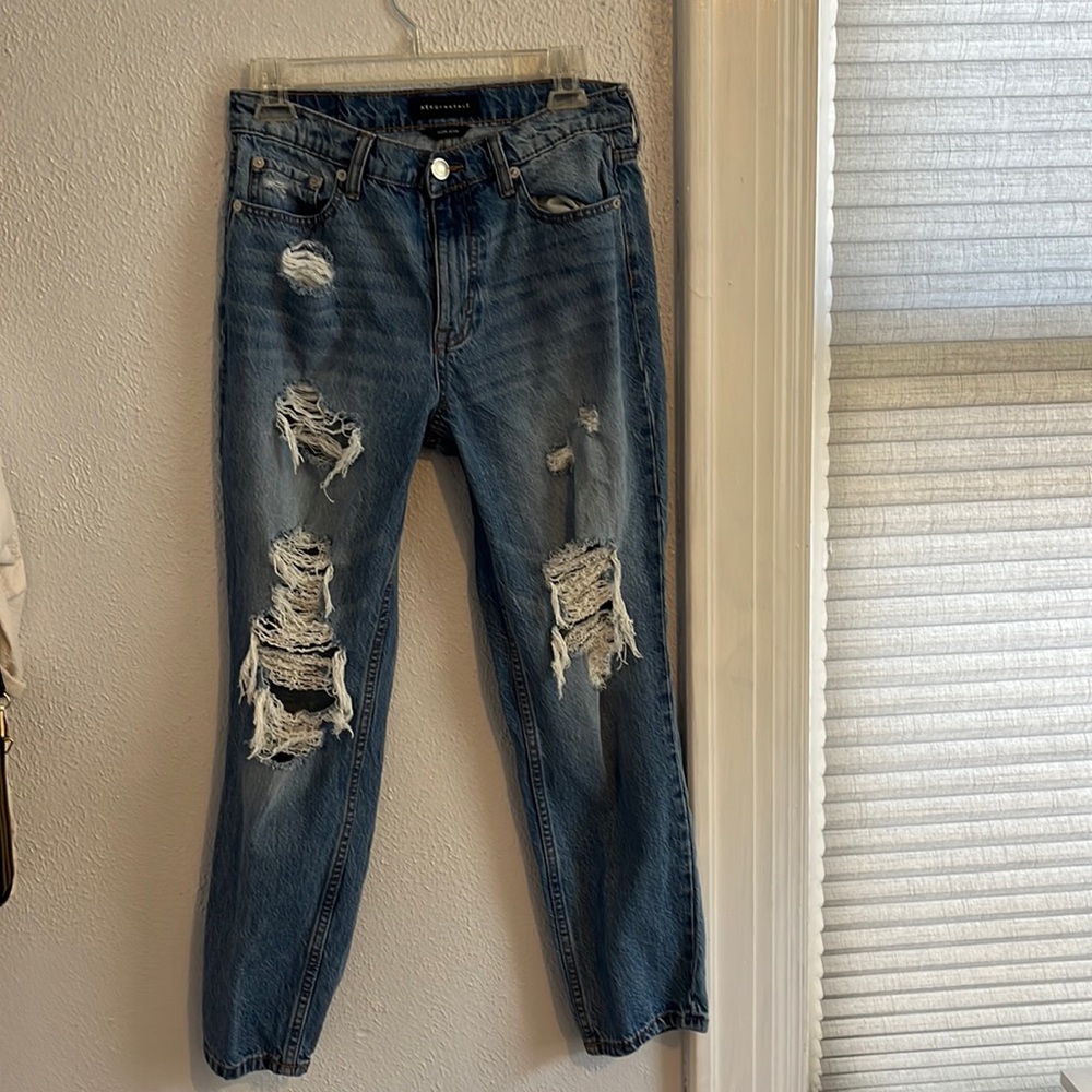 Size 6 Aeropostale Mom Jeans. dark denim wash
